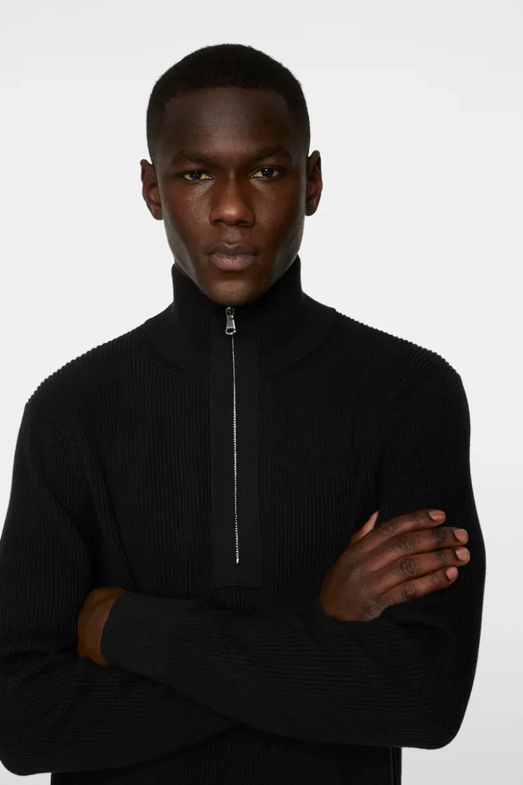 Alex Half Zip Knitted Sweater-J.Lindeberg Cheap