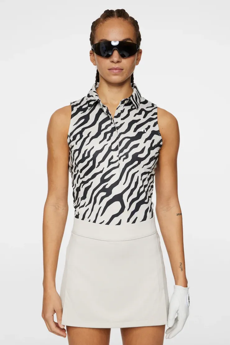 Dena Print Sleeveless Top-J.Lindeberg Flash Sale