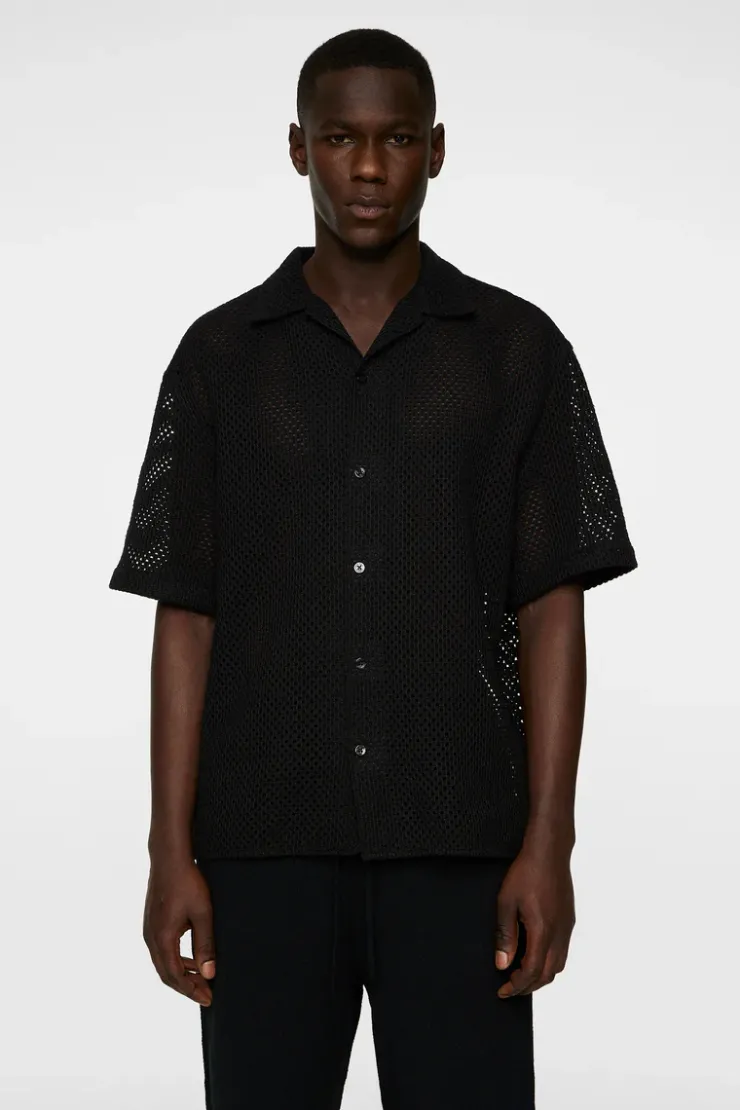 Ellis Crochet Shirt-J.Lindeberg Flash Sale