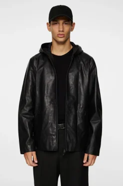 Hadley Leather Hoody Jacket-J.Lindeberg Online
