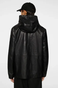 Hadley Leather Hoody Jacket-J.Lindeberg Online