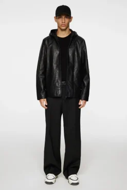 Hadley Leather Hoody Jacket-J.Lindeberg Online