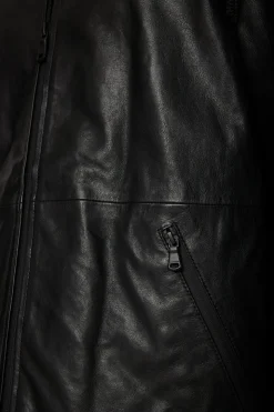 Hadley Leather Hoody Jacket-J.Lindeberg Online