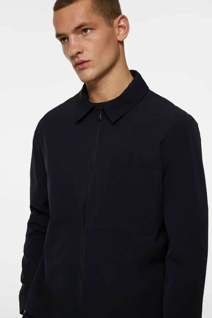 Jake Zipped Overshirt-J.Lindeberg Shop