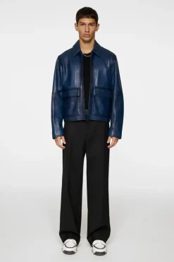 Jed Leather Party Jacket-J.Lindeberg Clearance