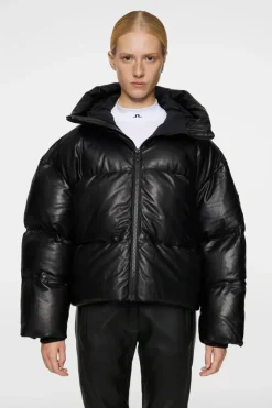 Jolene Leather Padded Jacket-J.Lindeberg New