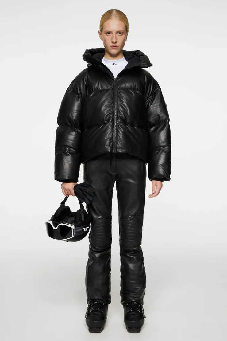 Jolene Leather Padded Jacket-J.Lindeberg New