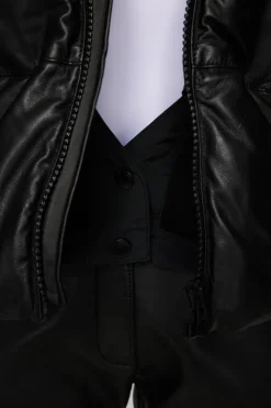 Jolene Leather Padded Jacket-J.Lindeberg New