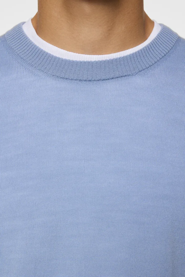 Keane Light Merino Crew Neck-J.Lindeberg Clearance