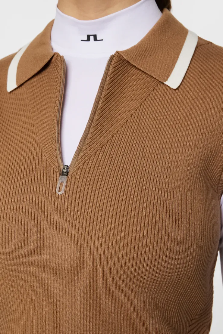 Ramona Knitted Polo Shirt-J.Lindeberg Sale