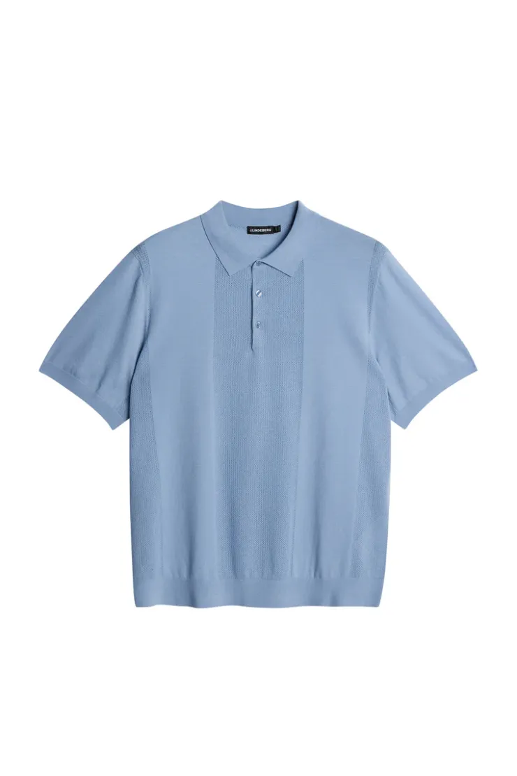 Reymond Solid Stripe Polo-J.Lindeberg New