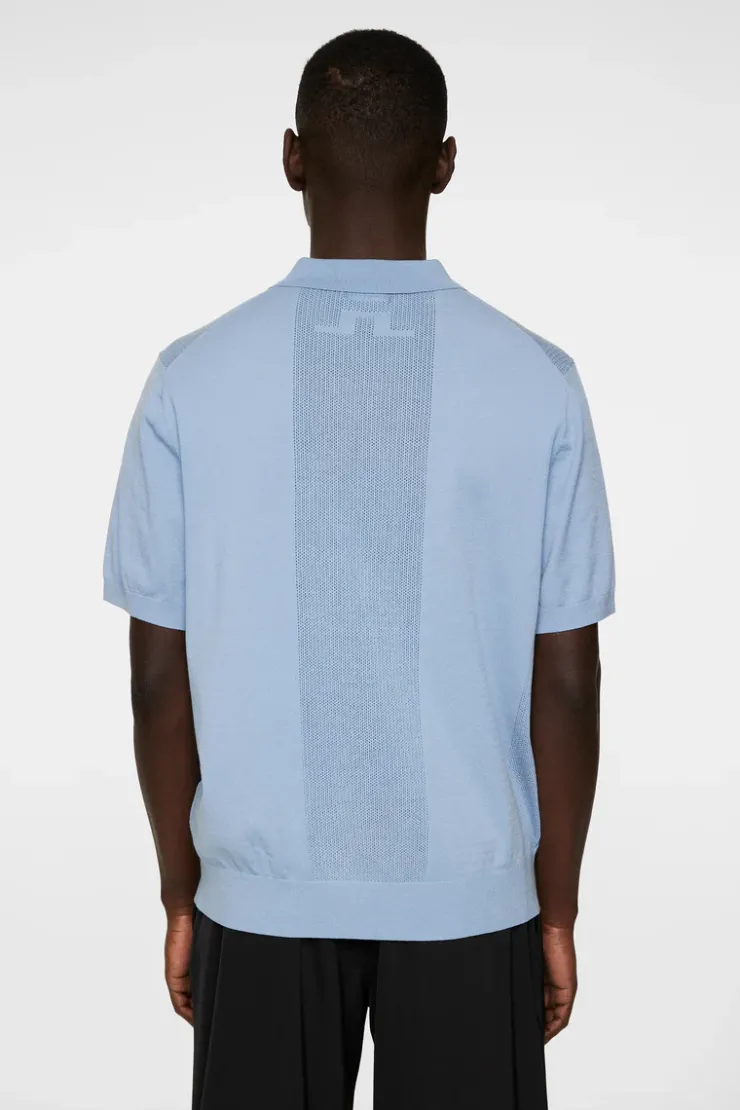 Reymond Solid Stripe Polo-J.Lindeberg New