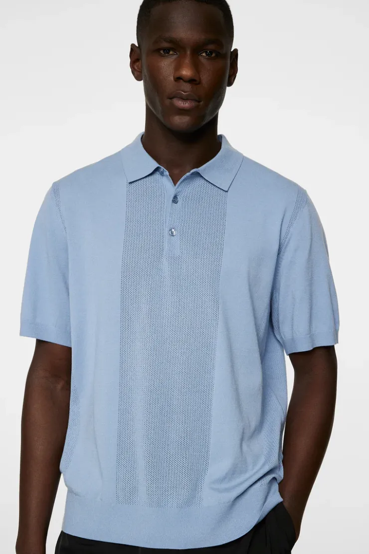 Reymond Solid Stripe Polo-J.Lindeberg New