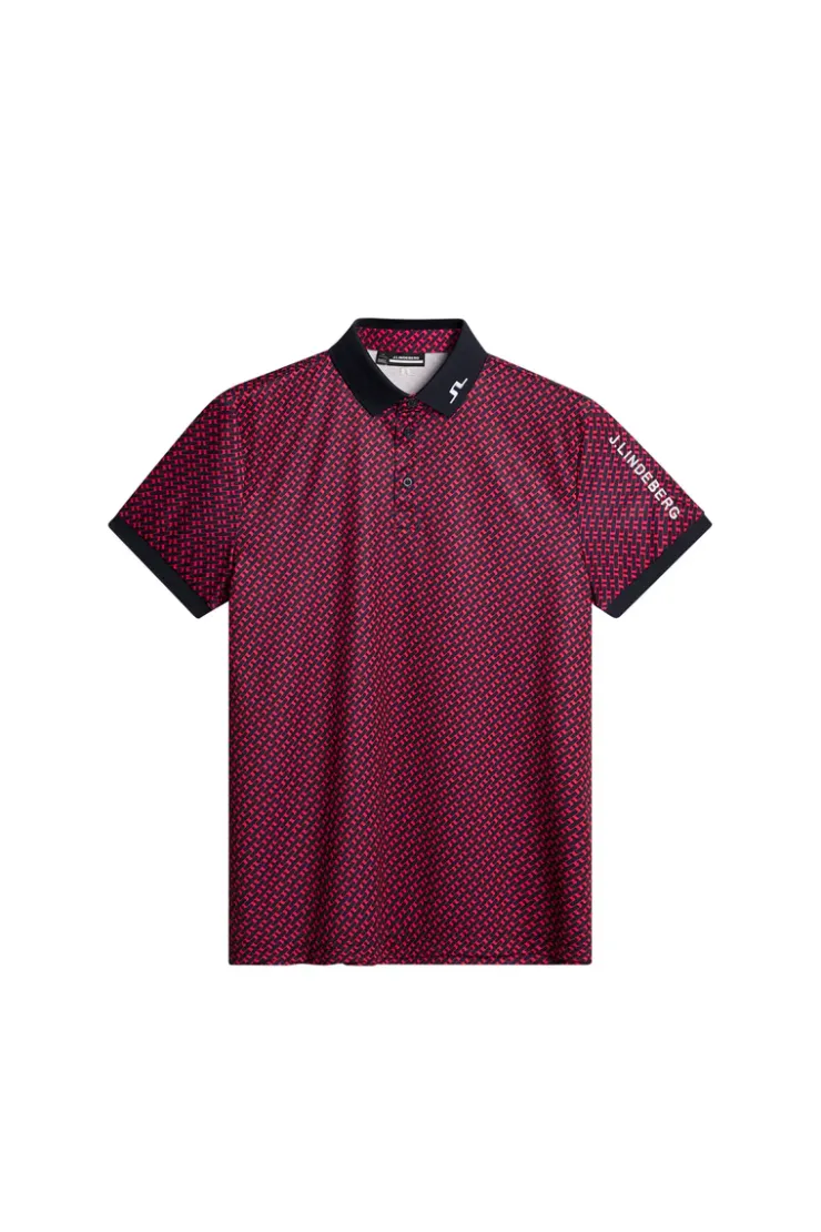 Tour Tech Print Polo-J.Lindeberg Cheap