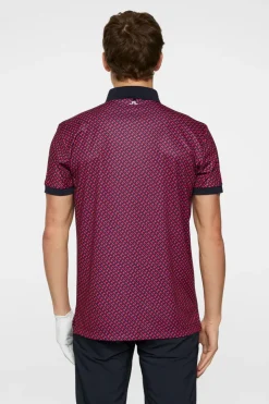 Tour Tech Print Polo-J.Lindeberg Cheap