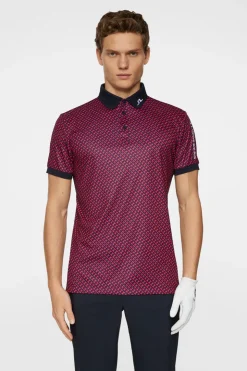 Tour Tech Print Polo-J.Lindeberg Cheap
