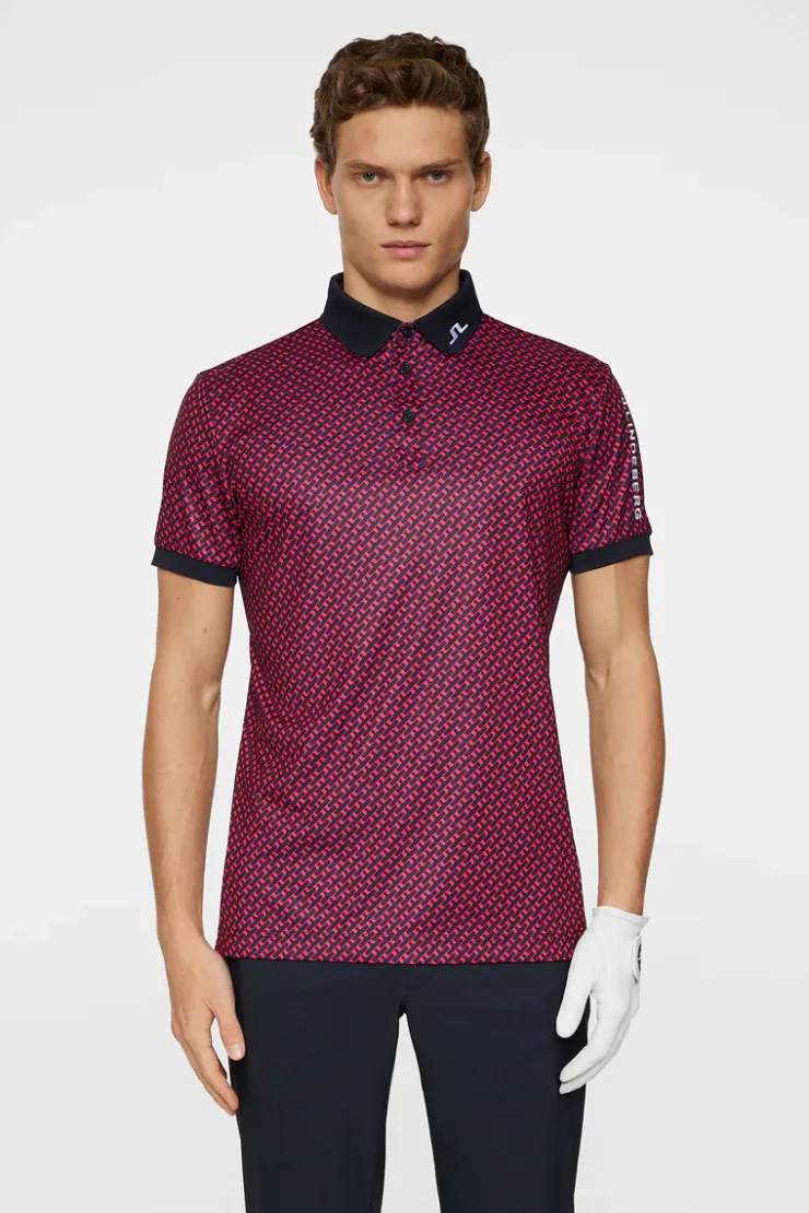 Tour Tech Print Polo-J.Lindeberg Cheap