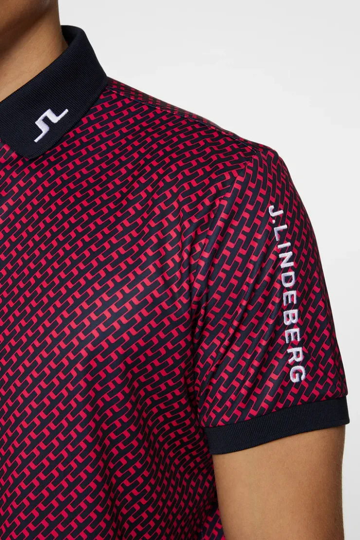 Tour Tech Print Polo-J.Lindeberg Cheap